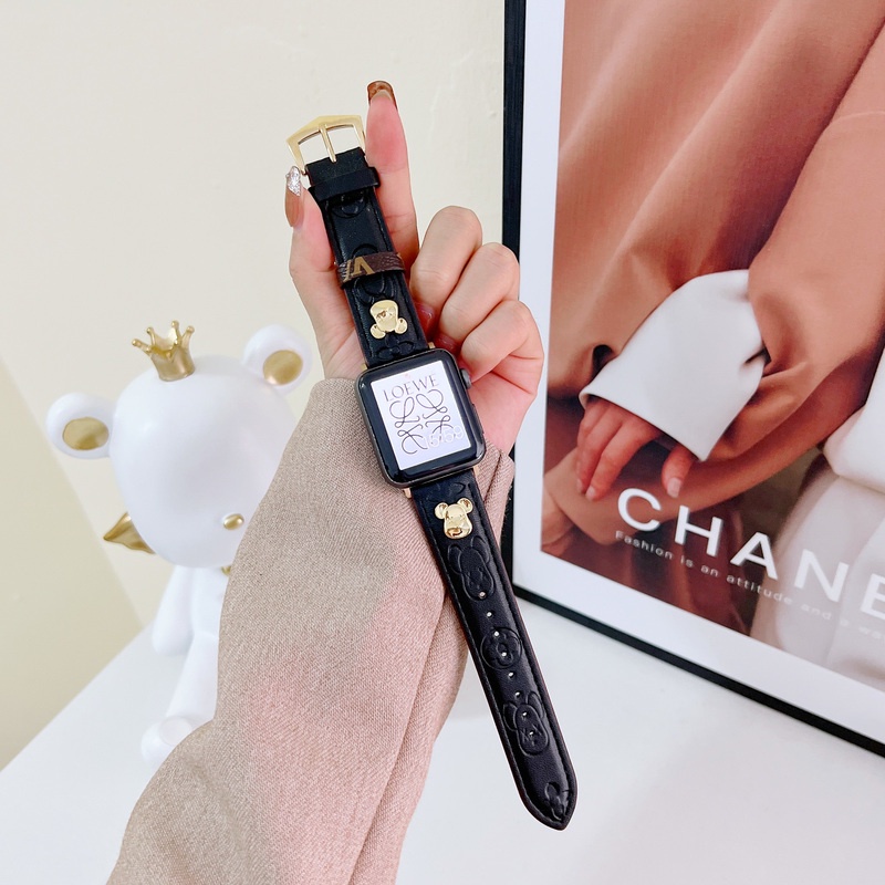 Dây Đeo Bằng Da Thật Cho Đồng Hồ Thông Minh apple watch 42mm 38mm 44mm 40mm 41mm 45mm iwatch 7 6 se 5 4 3 2 1