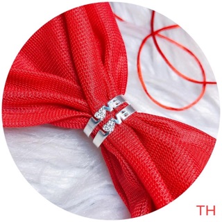 Nhẫn đôi chữ love chuẩn bạc ta