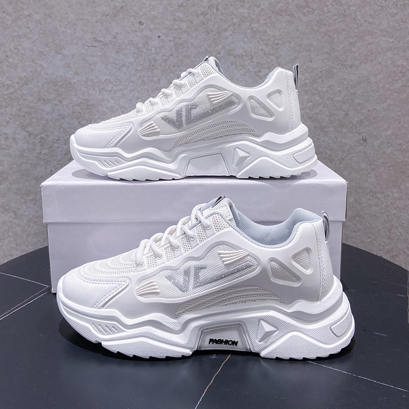 Giày Da Nữ, Giày Sneaker Nữ G65 Màu Trắng Phong Cách Hàn Quốc Đẹp Giá Rẻ Thời Trang Đi Học Đi Chơi