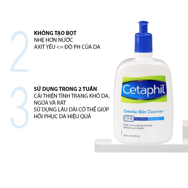 [Mã 1911FMCGSALE giảm 8% đơn 500K] Sữa Rửa Mặt Dịu Nhẹ Cetaphil Gentle Skin Cleanser Cho Mọi Loại Da | BigBuy360 - bigbuy360.vn
