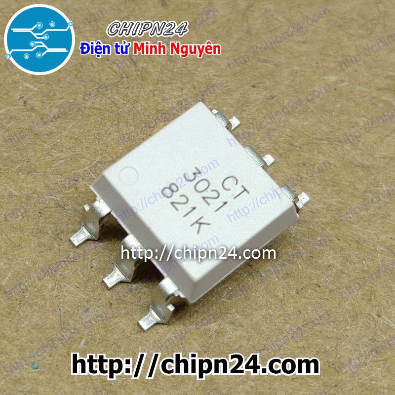 [2 CON] IC MOC3021 SOP-6 Trắng (SMD Dán) (CT3021S 3021)