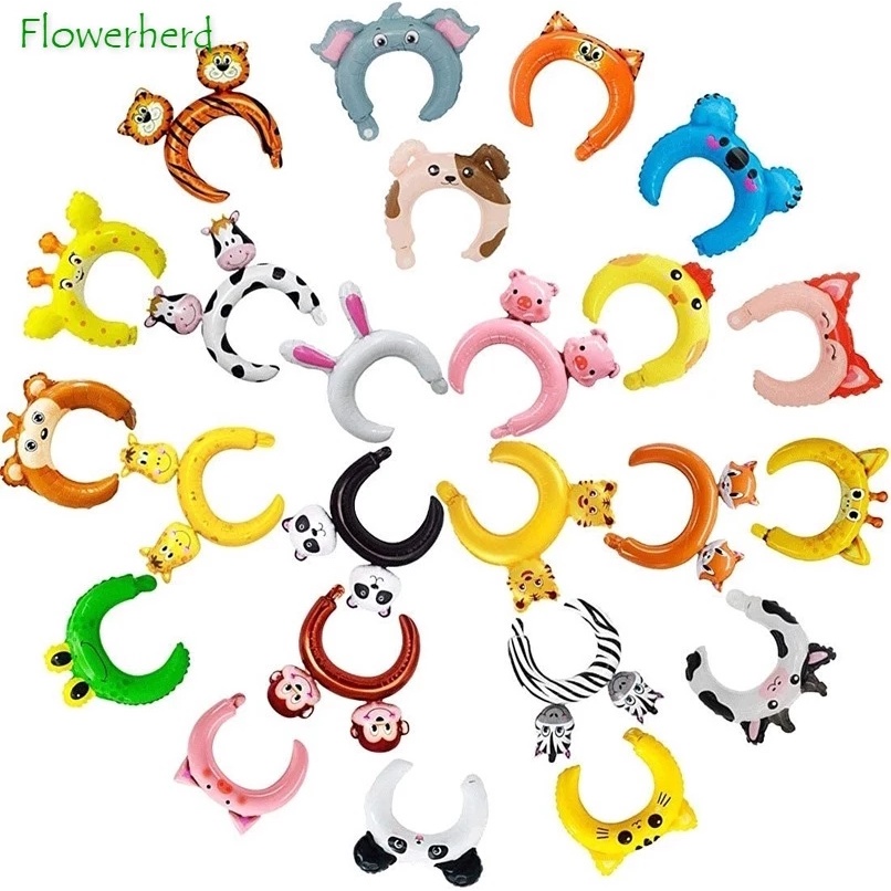 Băng Đô Cài Tóc Hình Gấu / Thỏ Bằng Lá Nhôm Dễ Thương Trang Trí Tiệc Sinh Nhật / Tiệc Tùng Cho Bé