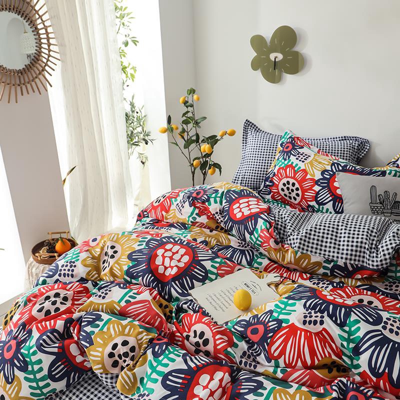 Cotton Poly Nhập Khẩu - Hoa Mặt Trời Đỏ SP001233