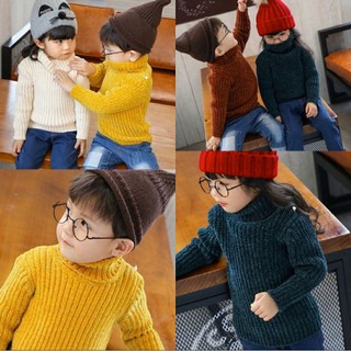 Áo len cổ lọ len tuyết bé trai bé gái (11-26kg)