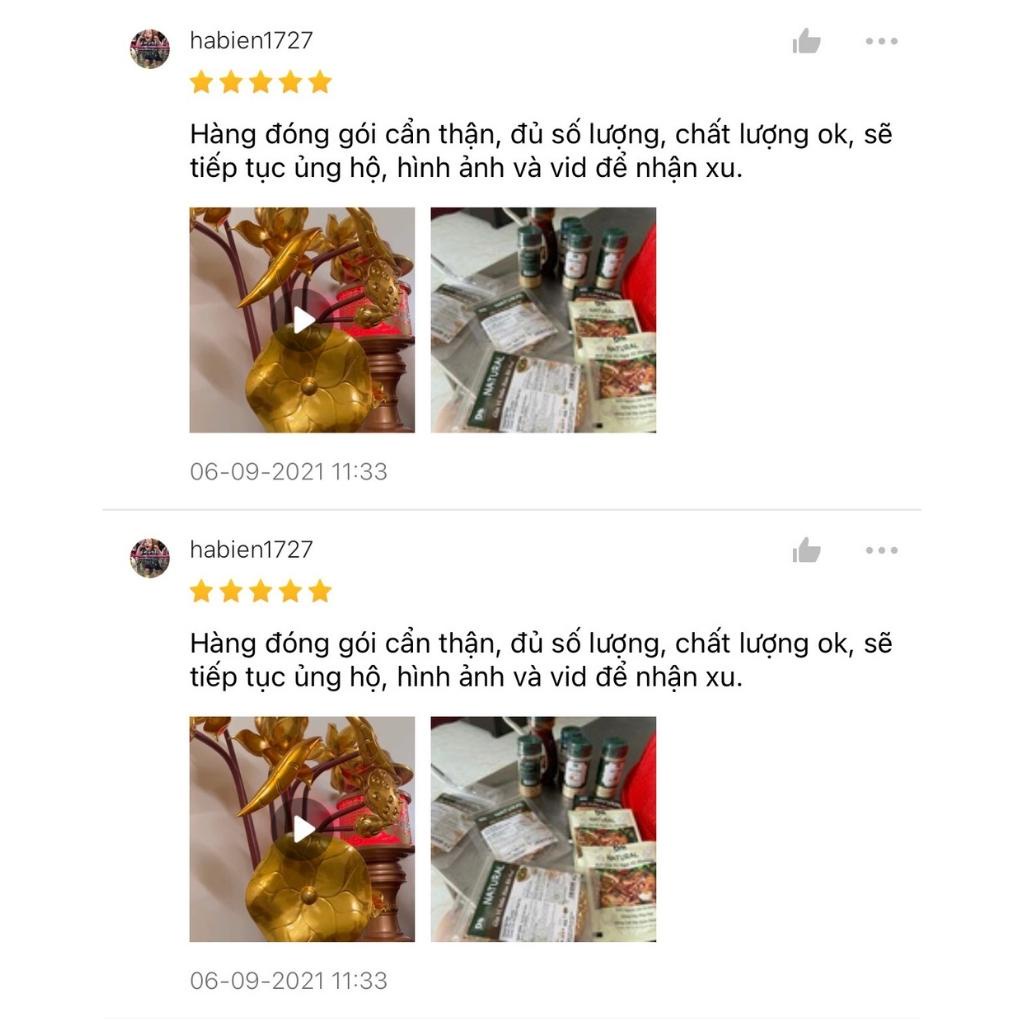 Gia vị húng lìu Natural DH Foods nêm sẵn thành phần tự nhiên gói 10gr - Chính Hãng