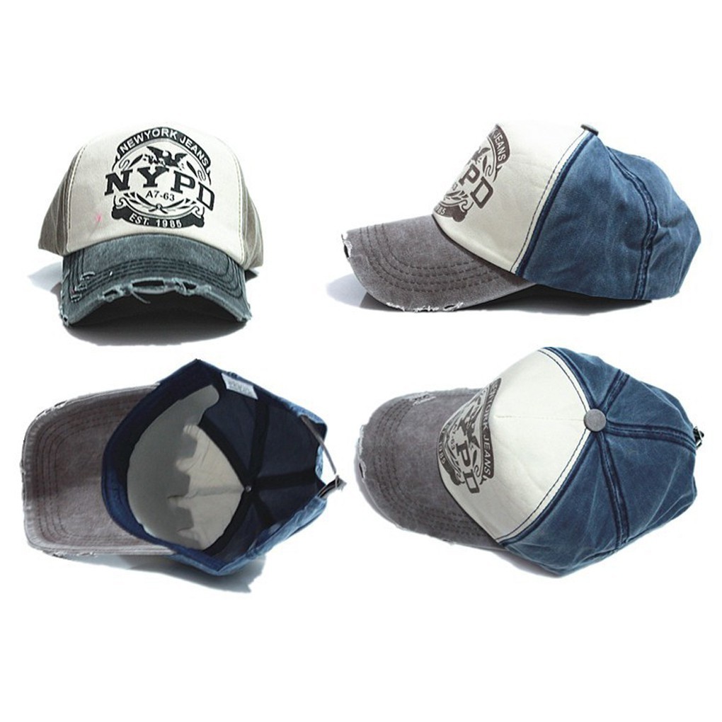 Mũ bóng chày cotton phong cách hip hop cho cả nam và nữ