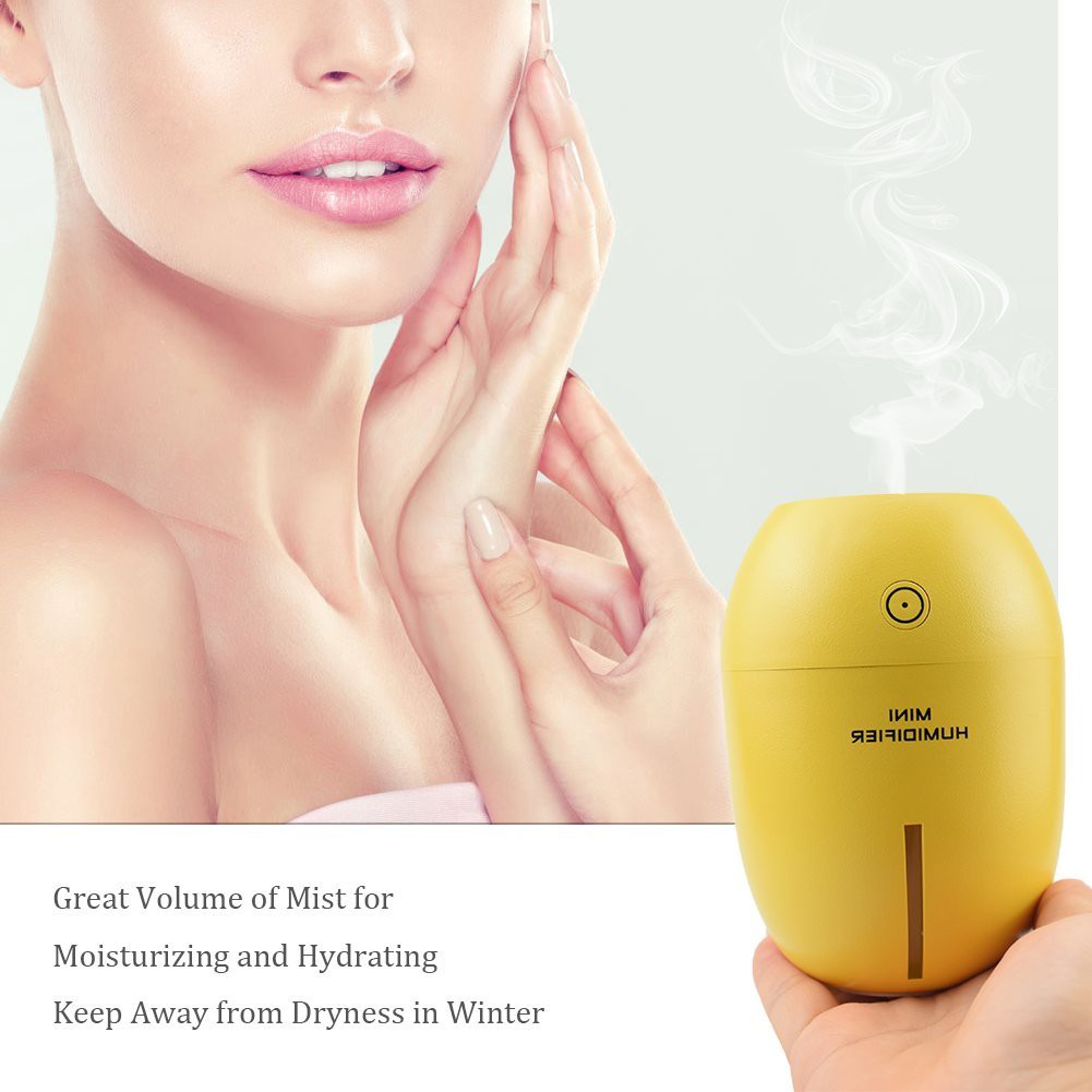 Máy xông tinh dầu cao cấp kiêm đèn ngủ Lemon Humidifer - Màu xanh dương