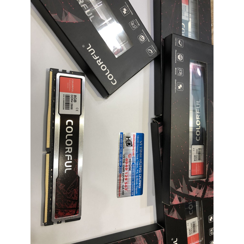 [Mã ELMS05 giảm 5% đơn 300k]Ram New máy tính để bàn PC, DDR4 8G Bus 2666 Colorful new BH 36Thg, PC4, tản nhiệt thép | BigBuy360 - bigbuy360.vn
