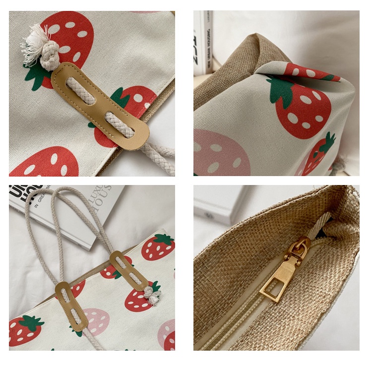 Túi tote đeo vai thời trang hoạ tiết cỡ lớn đựng laptop đi học đi chơi LABOMA DC013