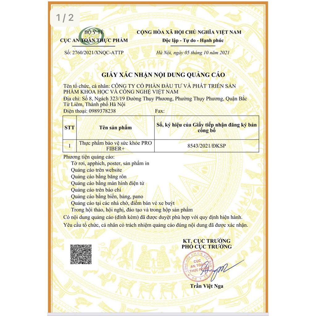 Viên Uống PRO FIBER  bổ xung chất xơ , hỗ trợ đường tiêu hóa