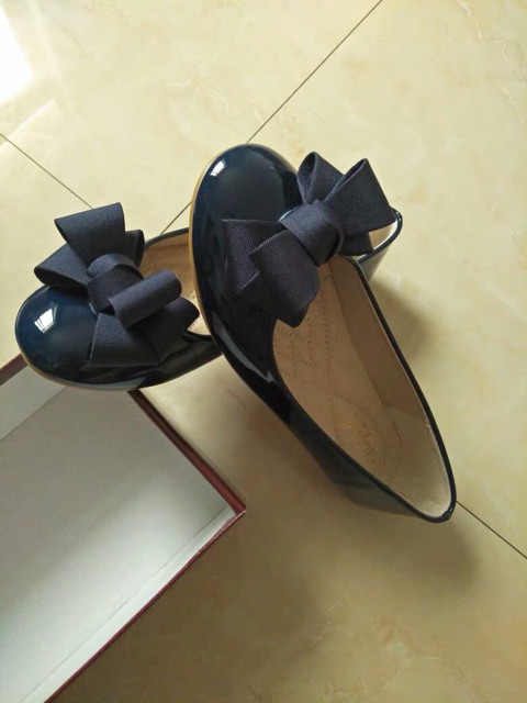 (ORDER) Giày búp bê da bóng mũi tròn nơ vải BIG SIZE 40,41,42,43 | BigBuy360 - bigbuy360.vn