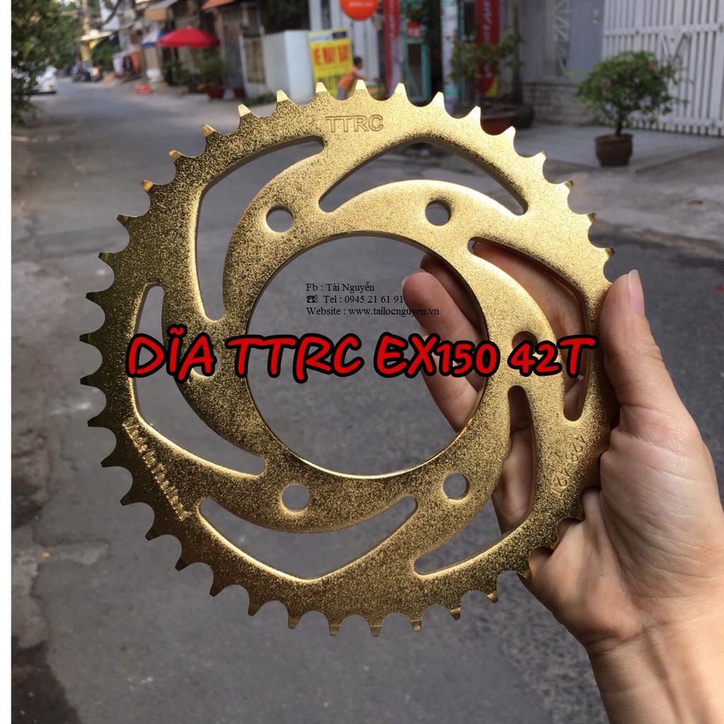 Dĩa Thái Vàng Cho Xe Exciter 150 - Winner - Sirius