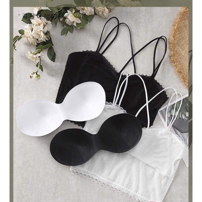 Áo Lót Ren Softie Áo Ngực Bra Ren 2 Dây Không Gọng Công Chúa Siêu Dễ Thương 995