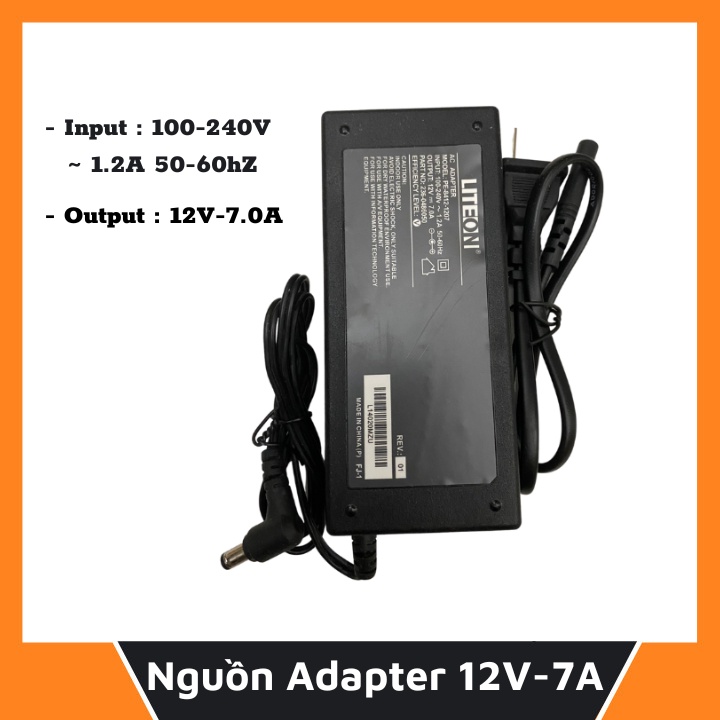 Nguồn Tổng Adapter 12V-7A LITEON / 12V-10A DELTA Chuyên Dụng Cho Camera