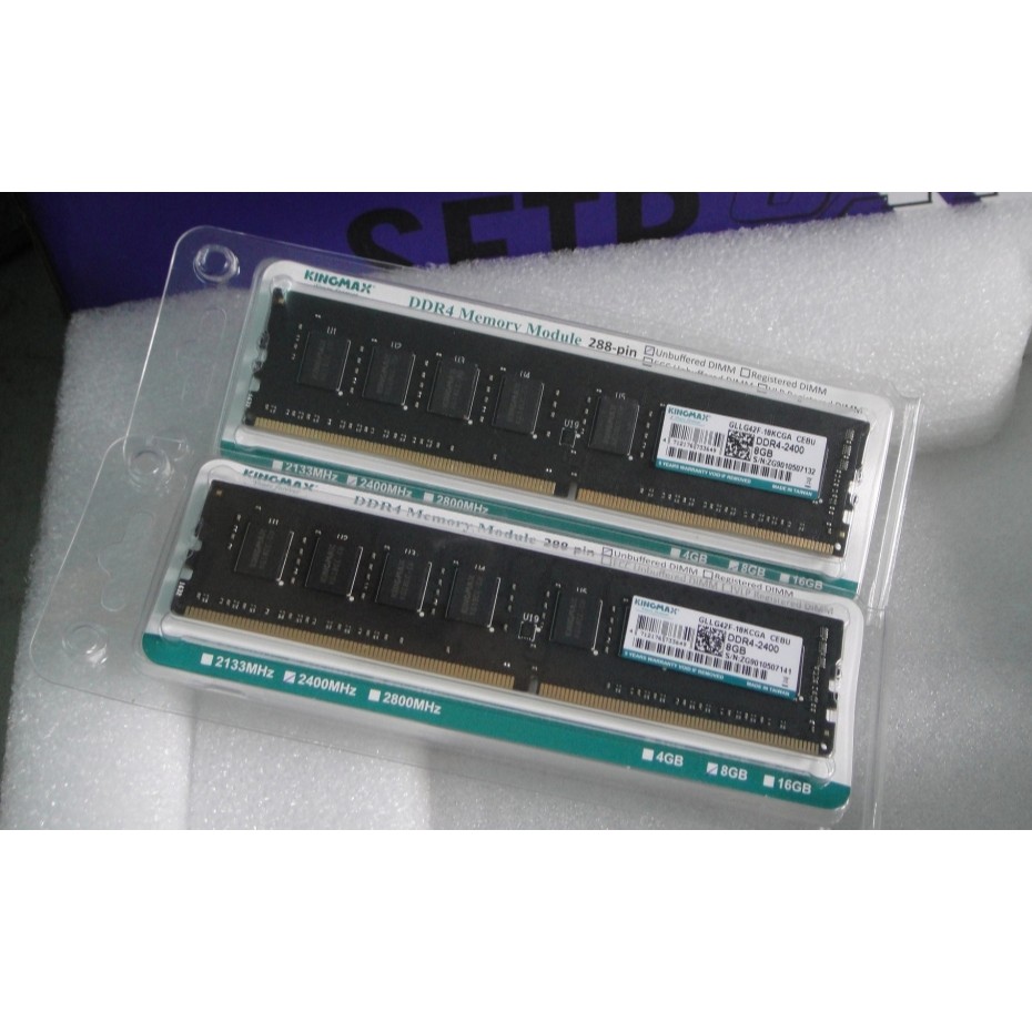 RAM 𝓕𝓡𝓔𝓔𝓢𝓗𝓘𝓟 BỘ NHỚ Ram DDR4 - 4GB/8GB Bus 2400 Kingmax ( BH 36 Tháng ) SPTECH COMPUTER