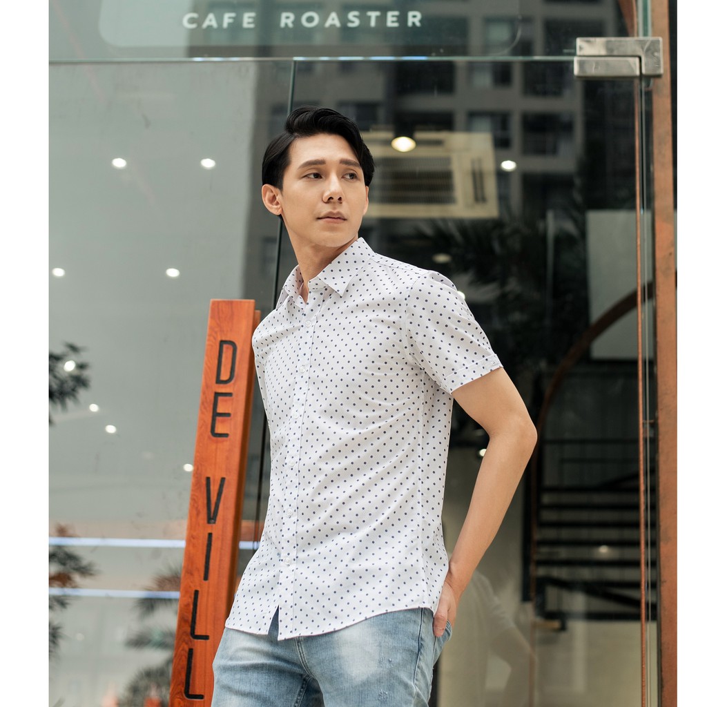 Áo sơ mi nam công sở trắng thời trang cao cấp Biman by Biluxury không nhăn xù 4SMCH010TRT | BigBuy360 - bigbuy360.vn