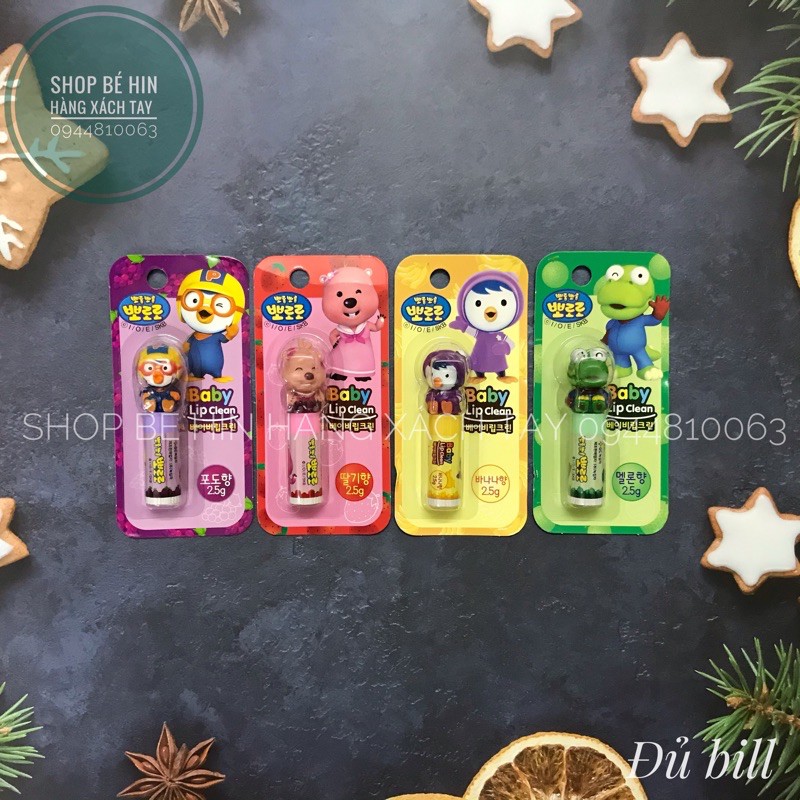 Son dưỡng môi trẻ em PORORO, son dưỡng môi chống nẻ cho bé số 1 Hàn Quốc