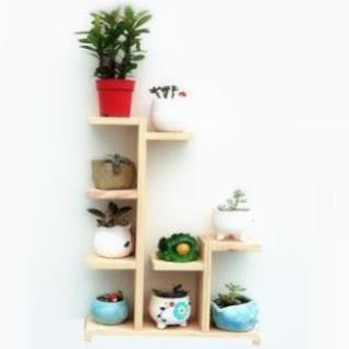 Kệ gỗ để bàn đựng chậu hoa, cây cảnh sang trọng kích thước 60x40x12