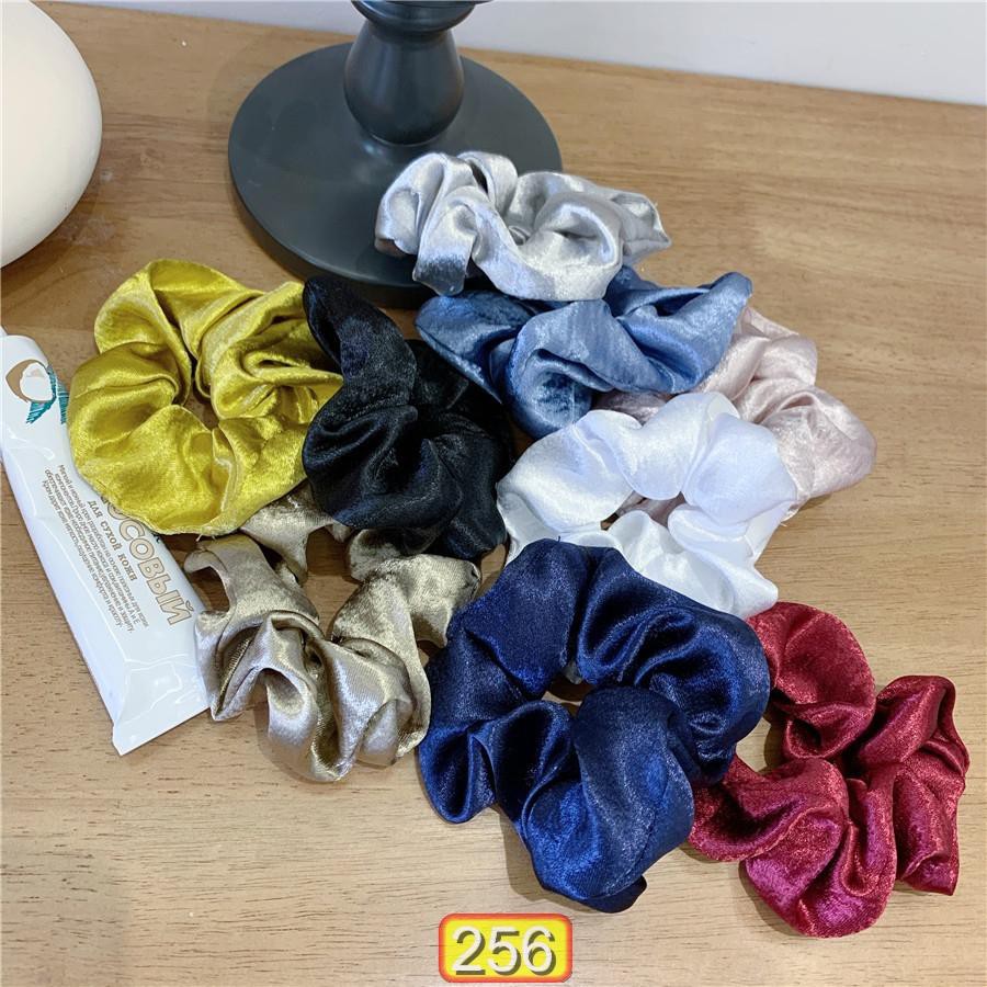 Buộc Tóc Vải Nữ 256 SATIN Nhiều Màu Xinh Xắn Dễ Thương