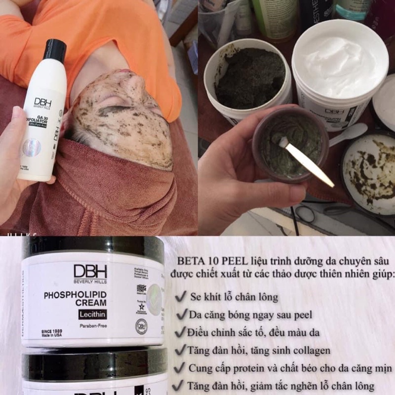 Peel da trẻ hoá tái sinh DBH BETA 10 PEEL MASK - Chính hãng