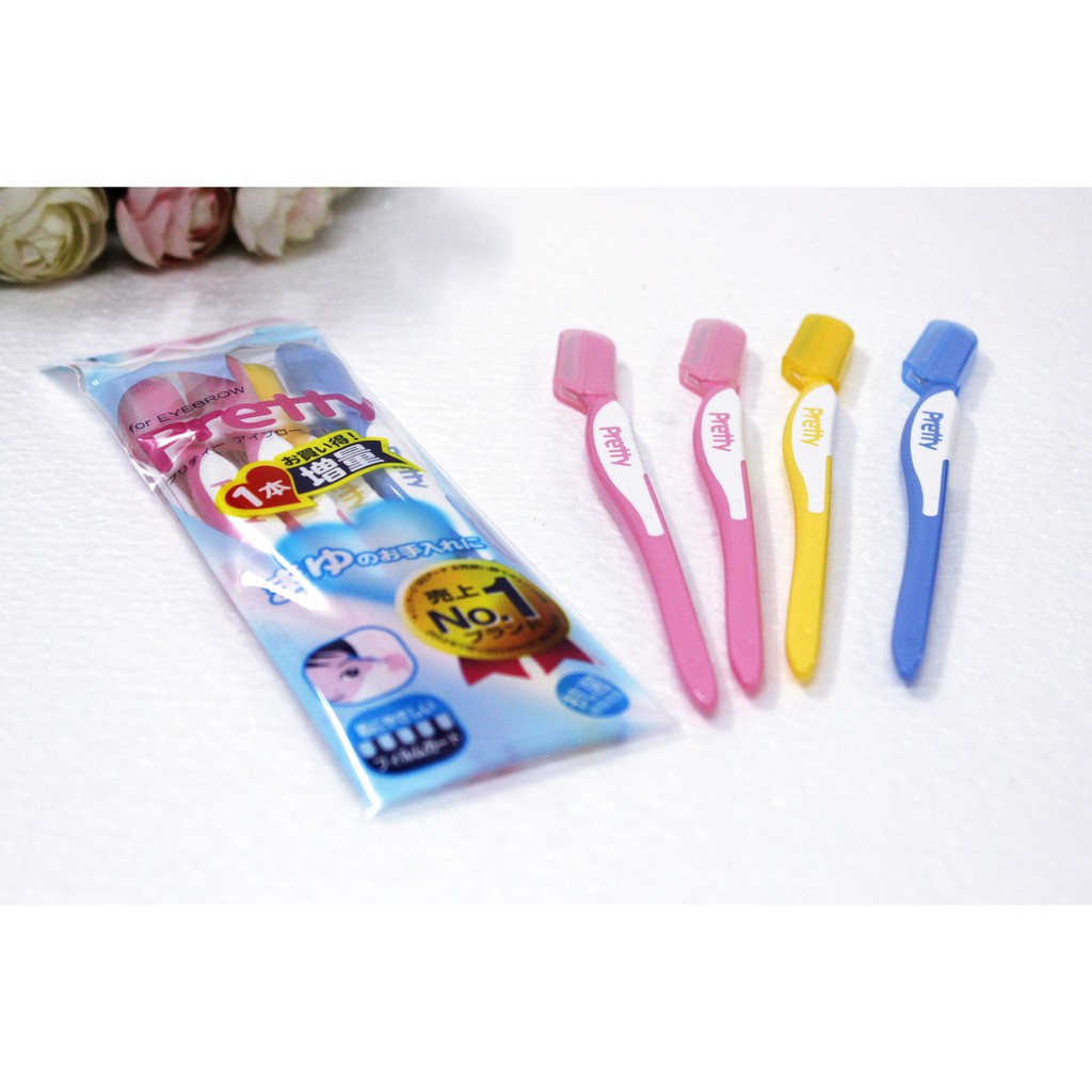 Set 3 dao tỉa lông mày cho nữ Pretty KAI Nhật Bản