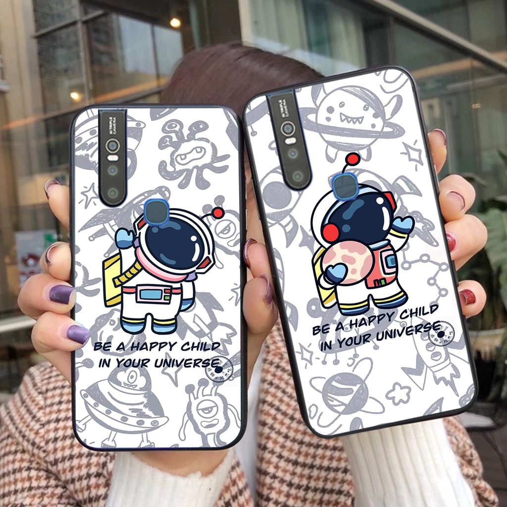 Ốp lưng Vivo V15 - Vivo V15 Pro mẫu  vũ trụ ốp phi hành gia cực đẹp