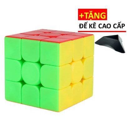 Hot Combo Rubik 2x2 + Rubik 3x3 - Combo 2 Rubik 23 Không Viền Nhựa Màu Tặng Đế Cao Cấp