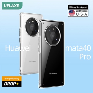 Ốp Điện Thoại Cứng Trong Suốt Chống Sốc Chống Vàng Cho Huawei Mate 40 Pro 4K HD