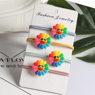 Dây thun cột tóc, buộc tóc hoa mặt trời đẹp dễ thương style hàn quốc