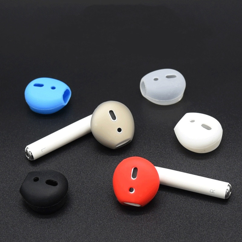 Set 2 Nút Bọc Đầu Tai Nghe Bluetooth Không Dây Airpods Cho iPhone 4S 5 6 7