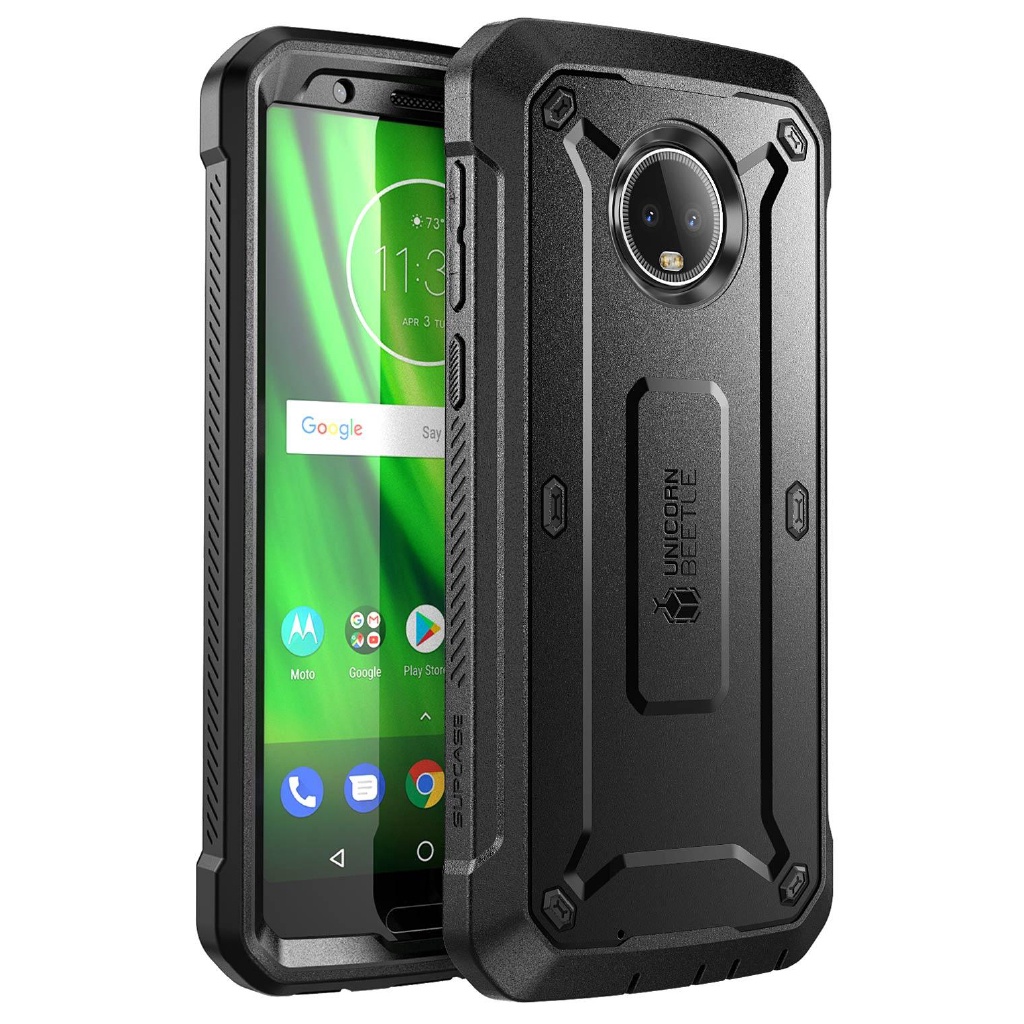 Ốp Điện Thoại Chống Sốc Bảo Vệ Màn Hình Kèm Kẹp Và Dây Đeo Cho Moto G6