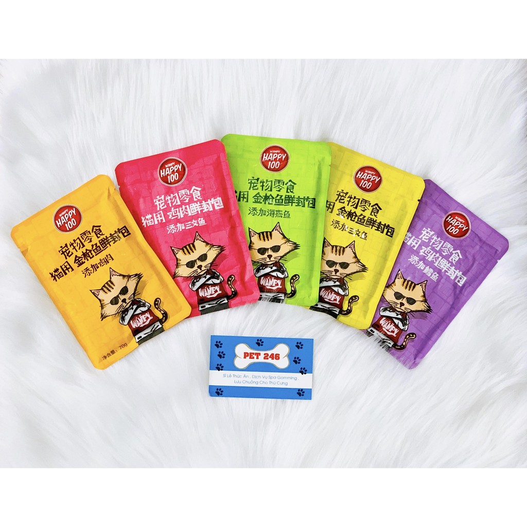 Pate cho mèo Wanpy Happy 100 - 70g