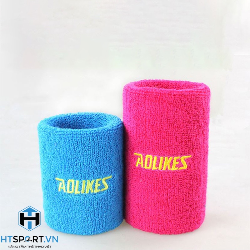 Băng Chặn Mồ Hôi, Băng Cuốn Cổ Tay Tập Luyện Chơi Thể Thao Tập Gym Aolikes AL0235 11CM
