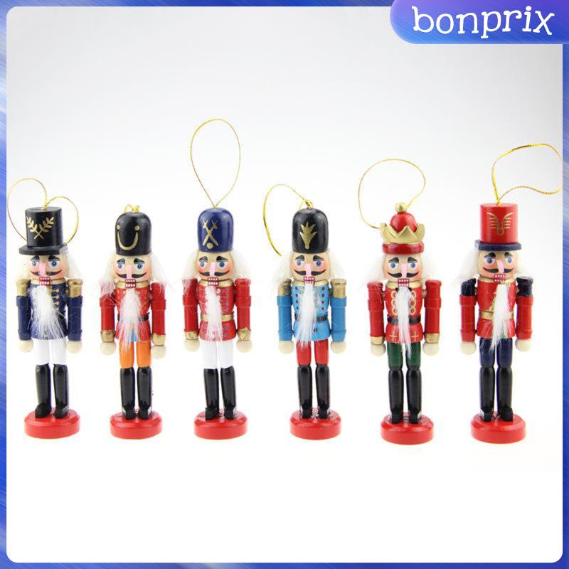 Set 6 Hạt Gỗ Trang Trí Giáng Sinh