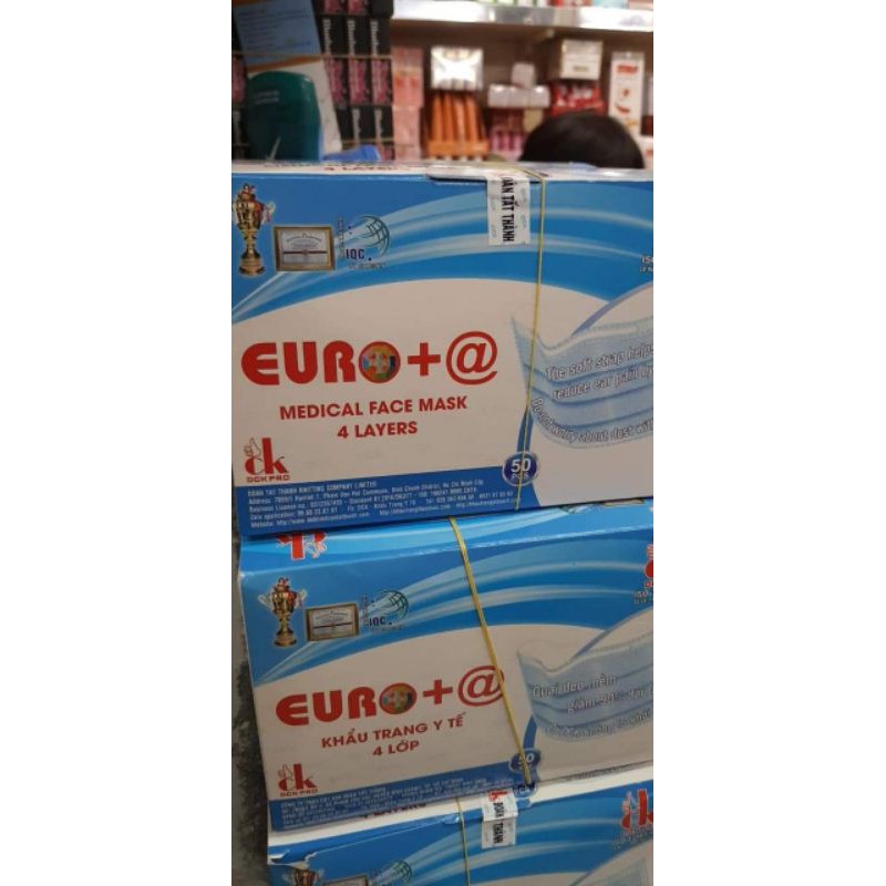 khẫu trang 4 lớp Euro