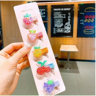Kẹp tóc cho bé gái set 5 chiếc cute