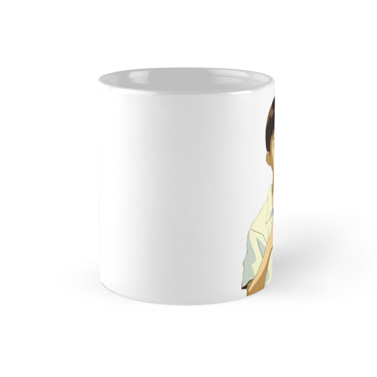 Cốc Sứ In Hình - Evangelion Shinji Uống cà phê Shop in cốc baonhi29