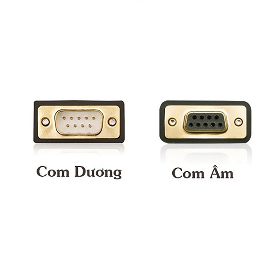 Cáp cổng Com Rs232 - 9 chân dương sang âm  dài 1,5m 2m 3m 5m chính hãng Ugreen 20145 20146 20147 20148 cao cấp