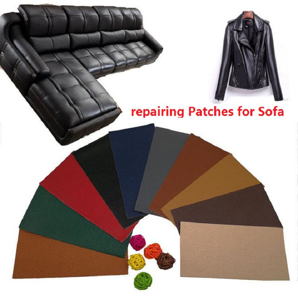 Miếng dán trang trí ghế sofa bằng vải PU tự dính đa dạng màu sắc