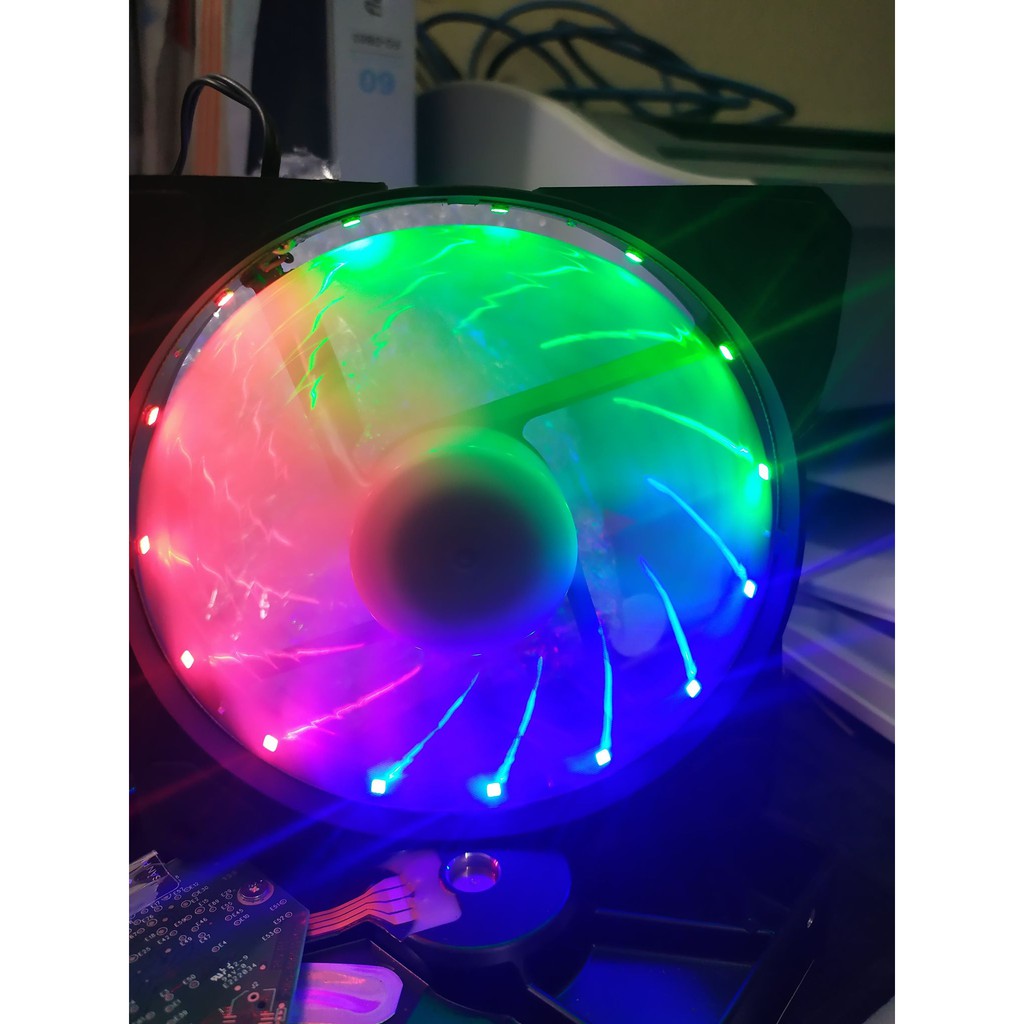 Fan cpu đèn leg đa săc