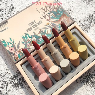Son nội địa trung HIH Combo 5 thỏi son màu hot - Son môi thỏi màu lâu trôi