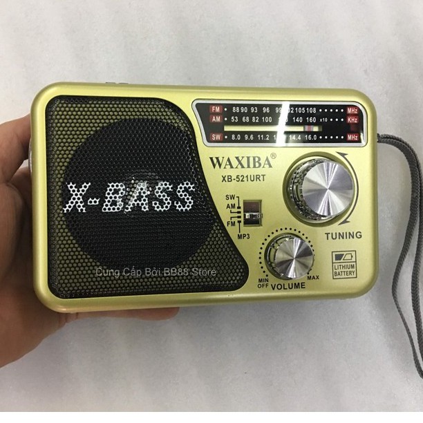 Máy nghe đài Radio FM AM❤️Chạy Usb Thẻ nhớ❤️Kiêm Đèn Pin ❤️Loa to Tiếng Hát Hay Bắt sóng Tốt Waxiba XB- 752URT/ 521URT