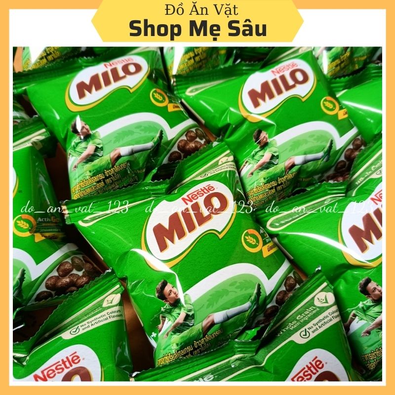 Snack ngũ cốc viên cacao Milo Thái Lan gói 15g giòn ngon