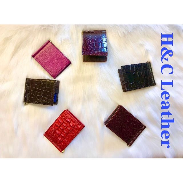 Ví kẹp tiền cá sấu thật 100%