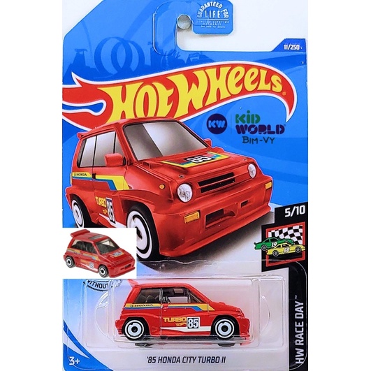 Xe mô hình Hot Wheels basic '85 Honda City Turbo II GHF22.