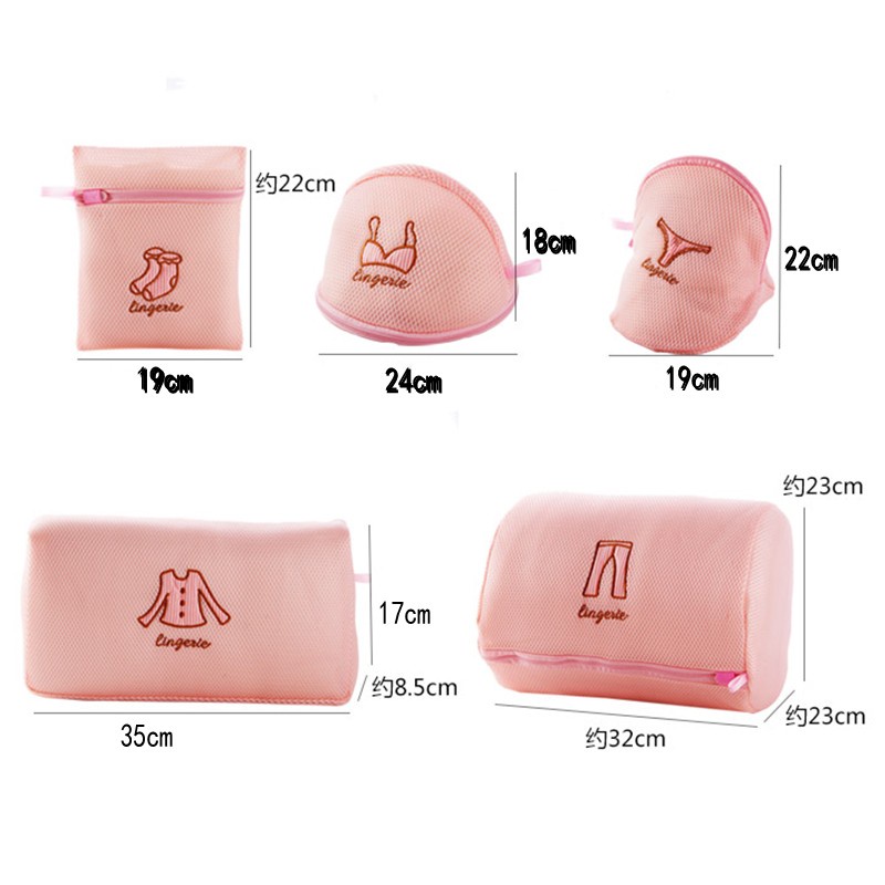 Bộ 4 Túi Lưới Giặt Đồ Lót / Áo Ngực Tiện Lợi