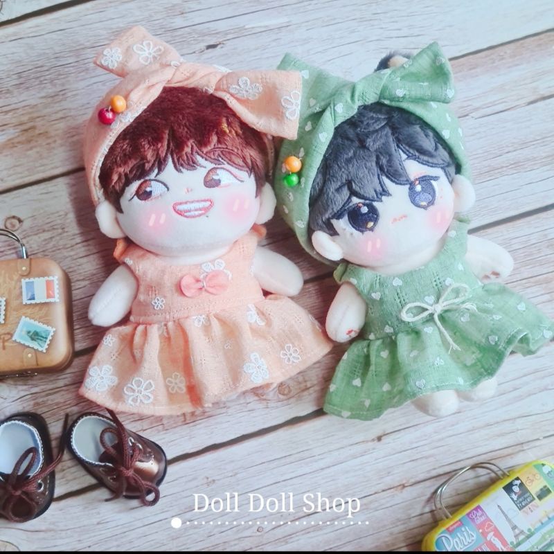 Outfit cho doll 20cm, 15cm