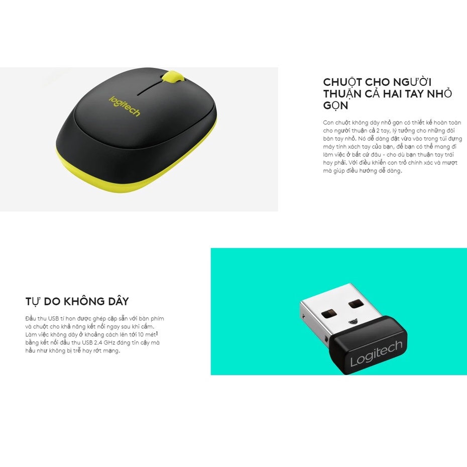 Bàn phím chuột máy tính không dây Logitech MK240 tặng lót chuột cao cấp - HAPOS