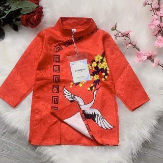 Áo dài hạc đỏ