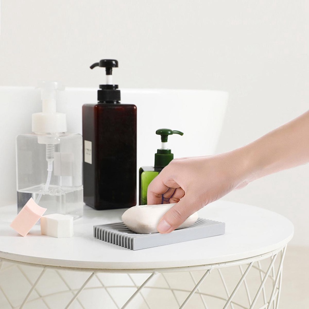 JARRED Khay Đựng Xà Phòng Bằng Silicone Chống Trượt Tiện Dụng Cho Nhà Tắm